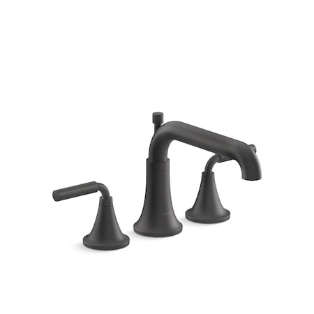 Kohler Tone Deck Mount Bath Faucet W. Diverter Matte Black T26440-4-BL